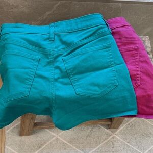 Old Navy Jean Shorts Set - Teal and Pink
